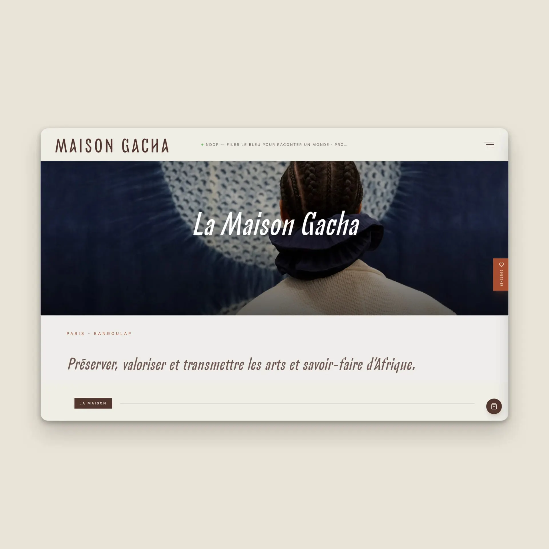 Maison Gacha website, screen 8