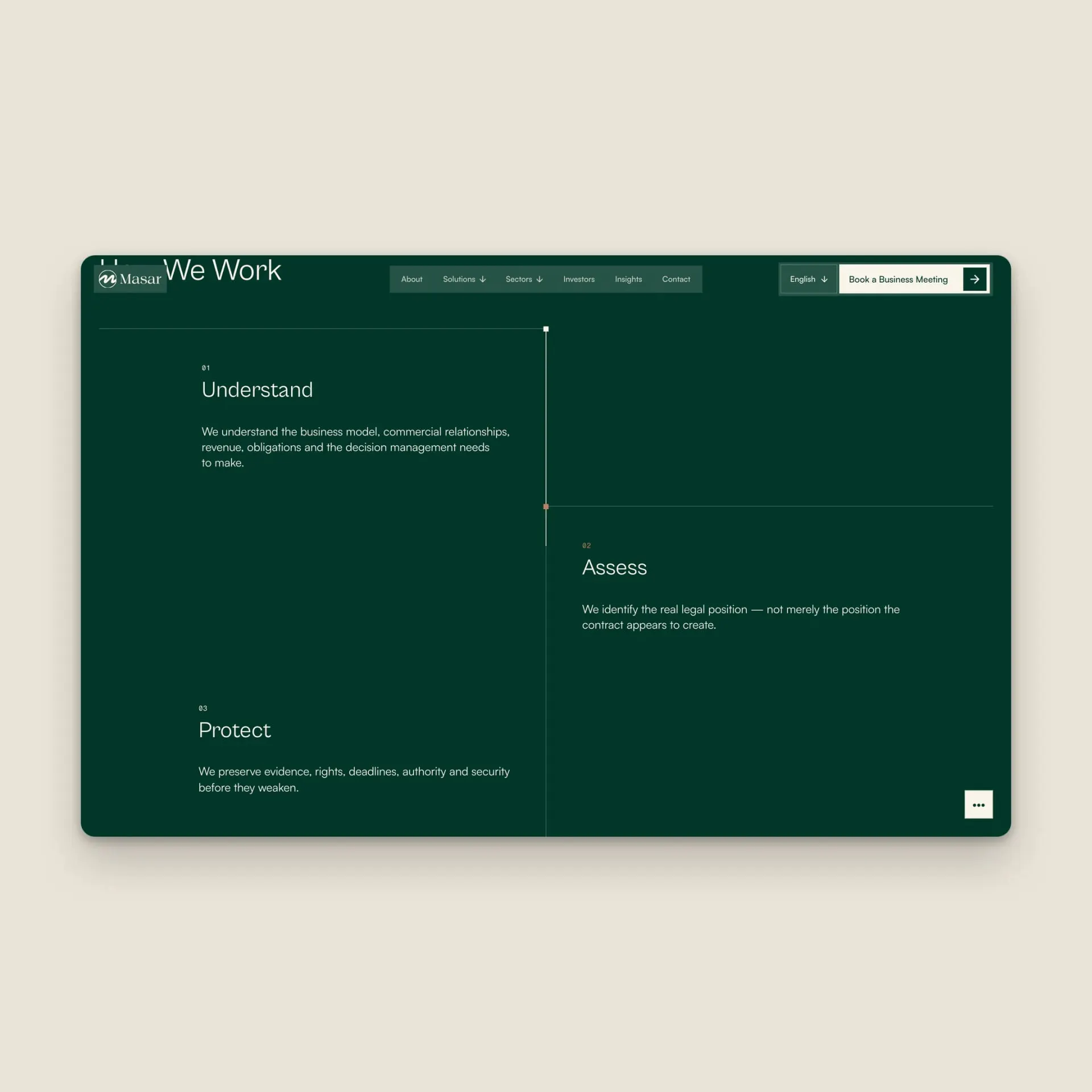 MASAR Business Legal Advisors — screen 3