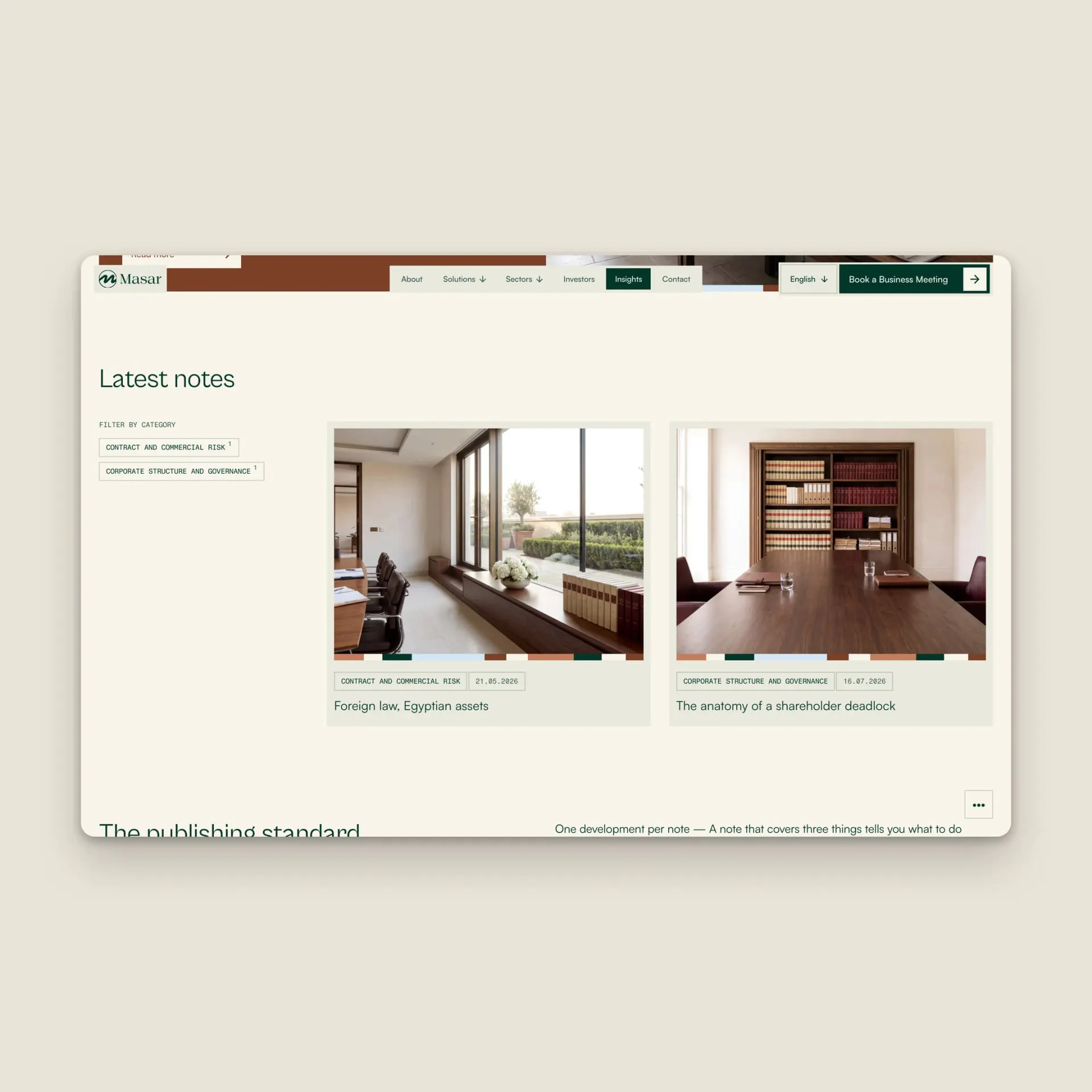 MASAR Business Legal Advisors — screen 18