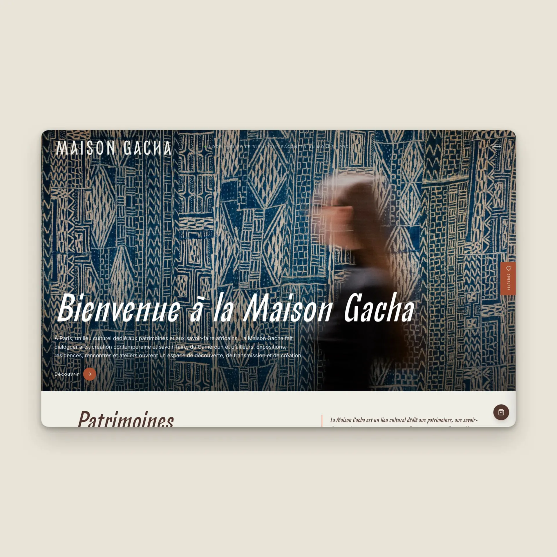 Maison Gacha website, screen 1