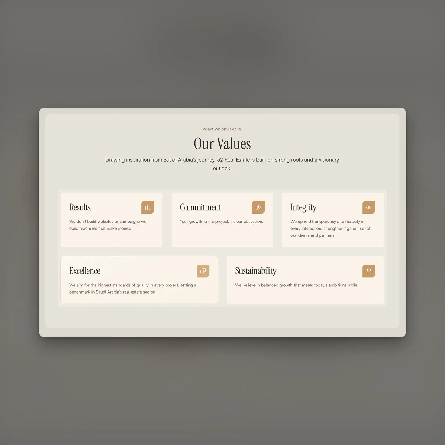 values grid