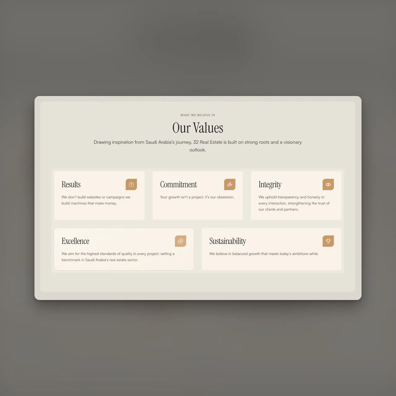 values grid