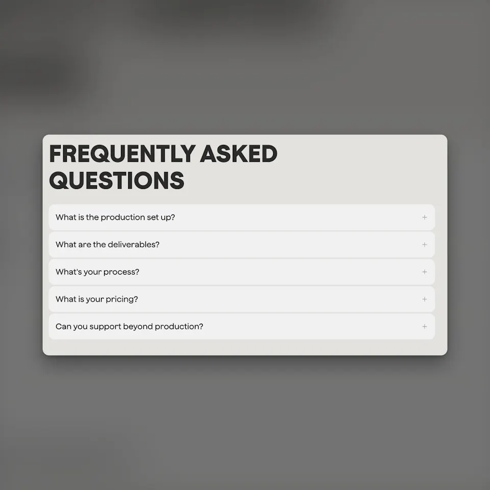 faq section