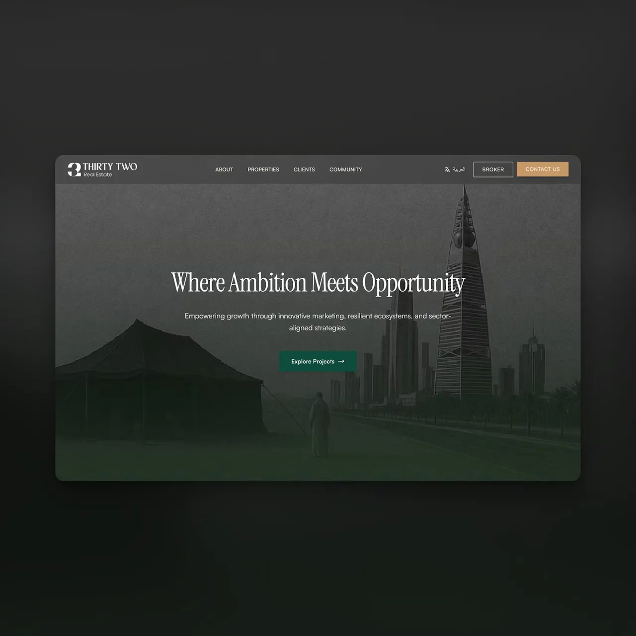 homepage hero