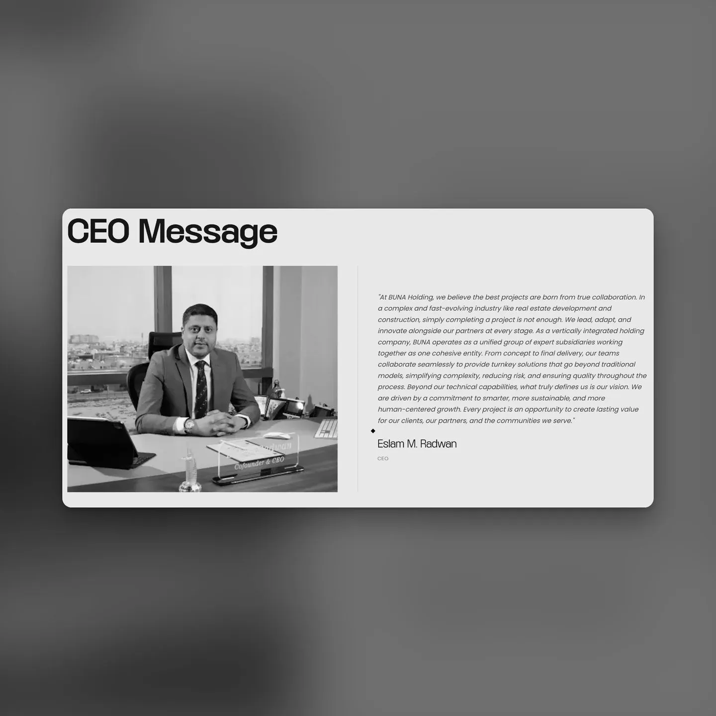 ceo message spread