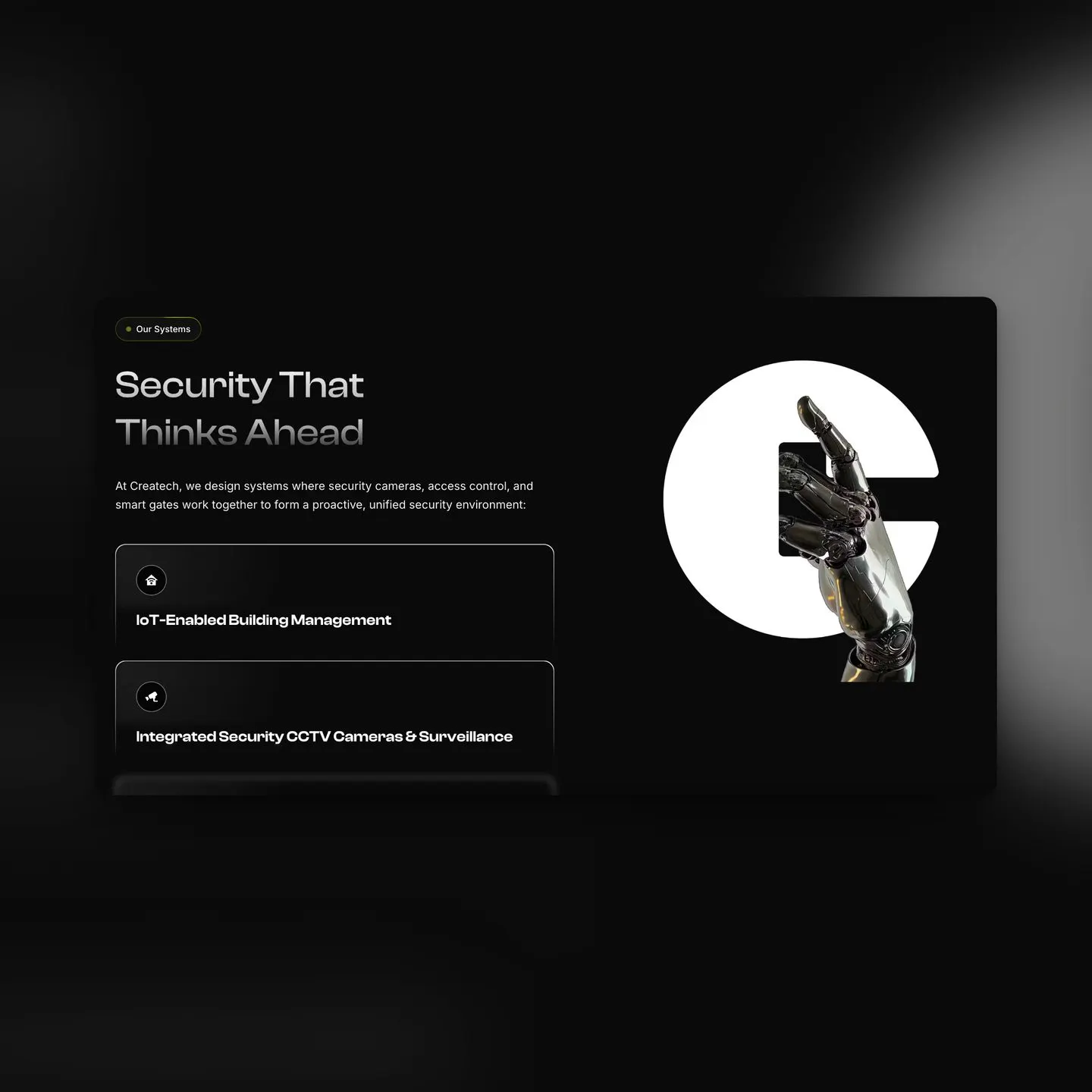 security systems section