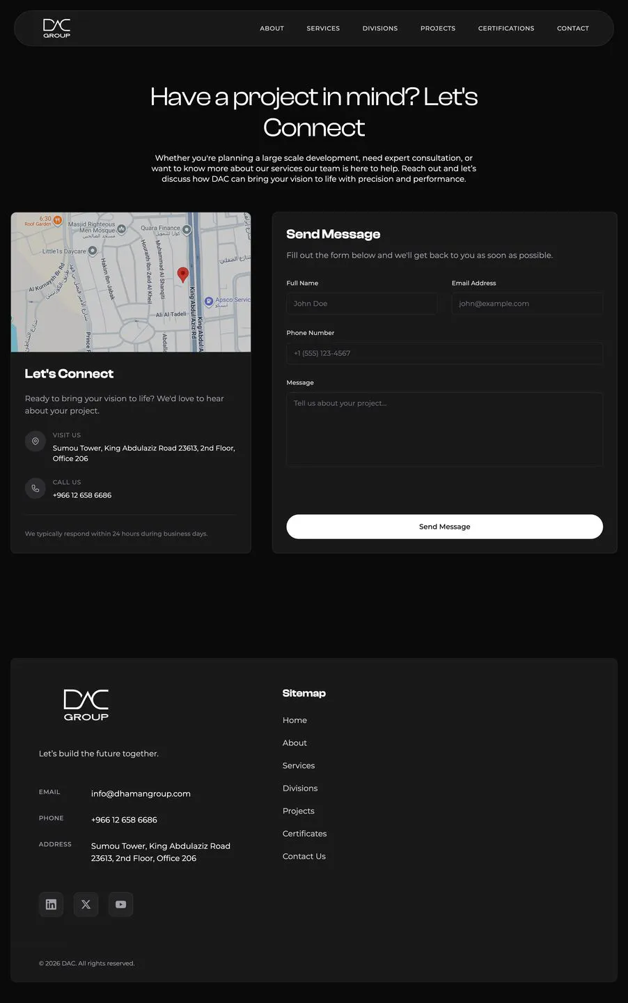 full contact page