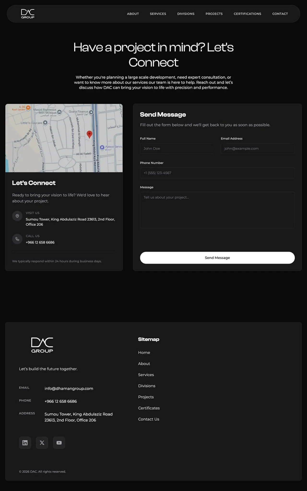 full contact page