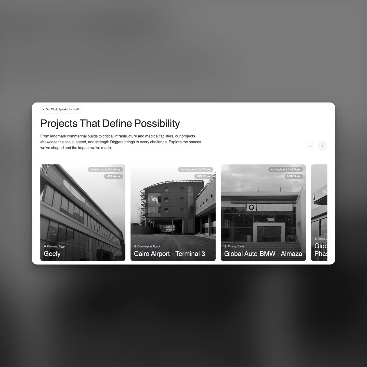 projects carousel