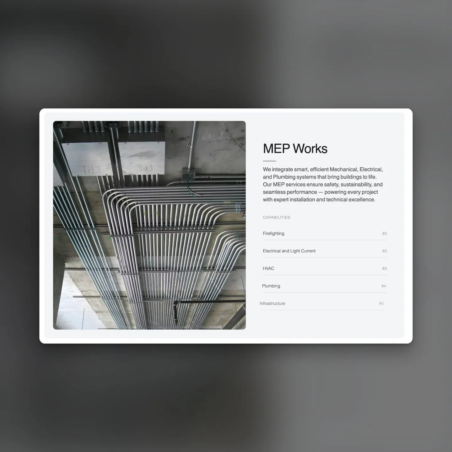 mep works section