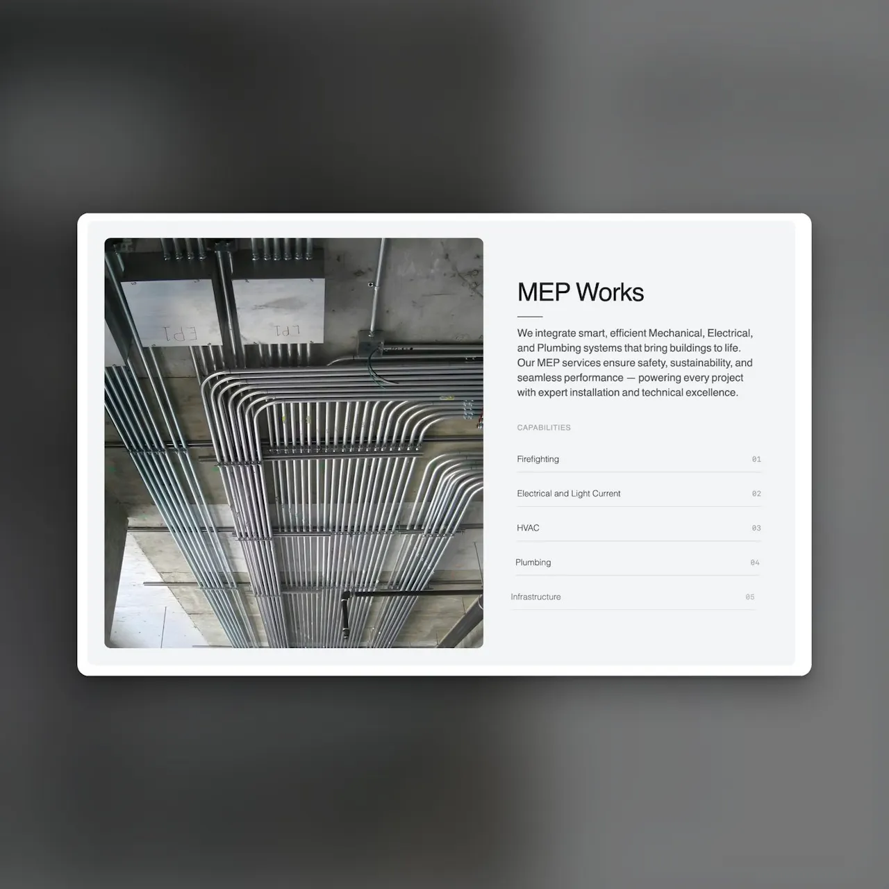 mep works section