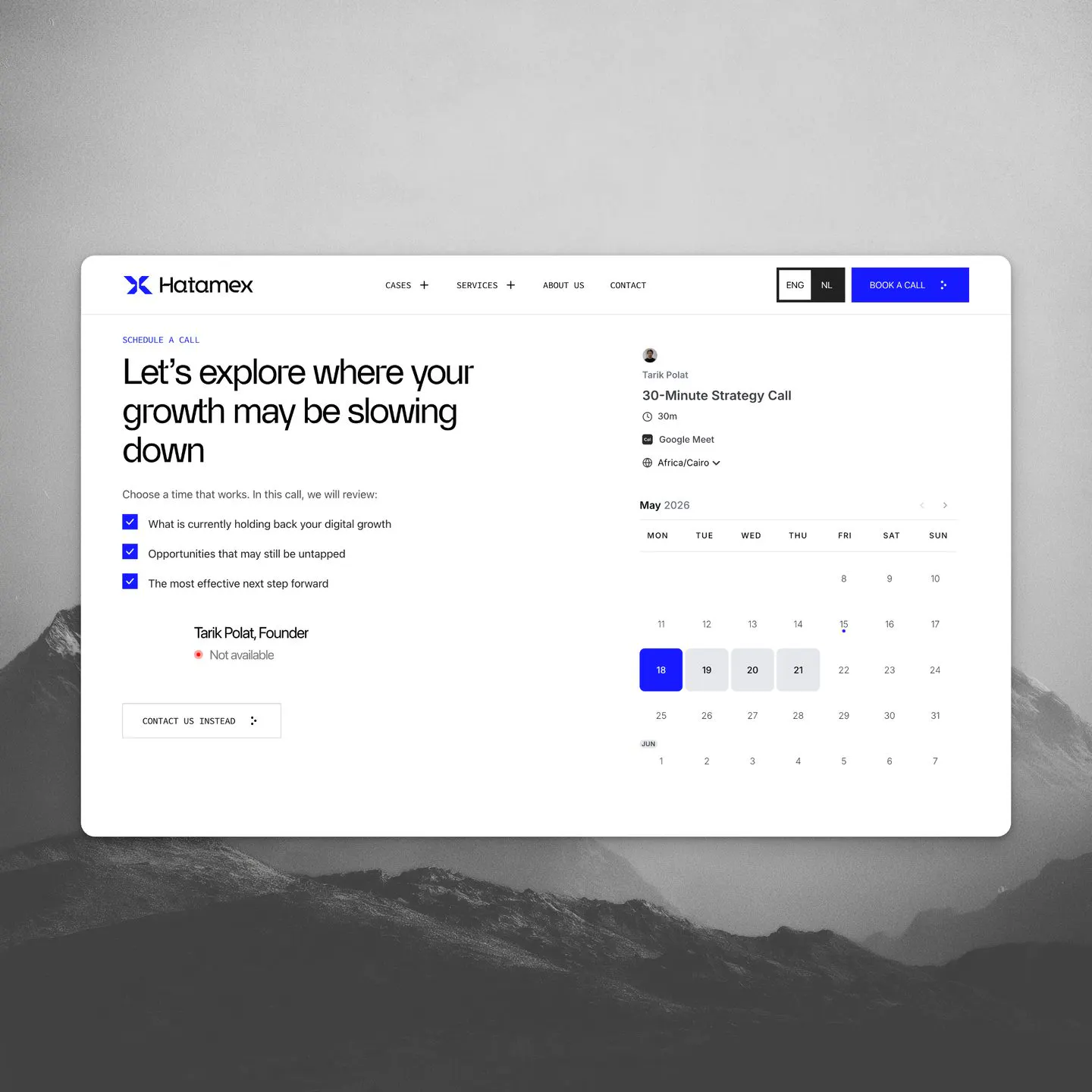 strategy call scheduler
