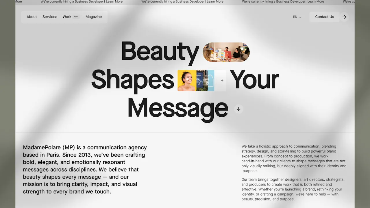 homepage hero