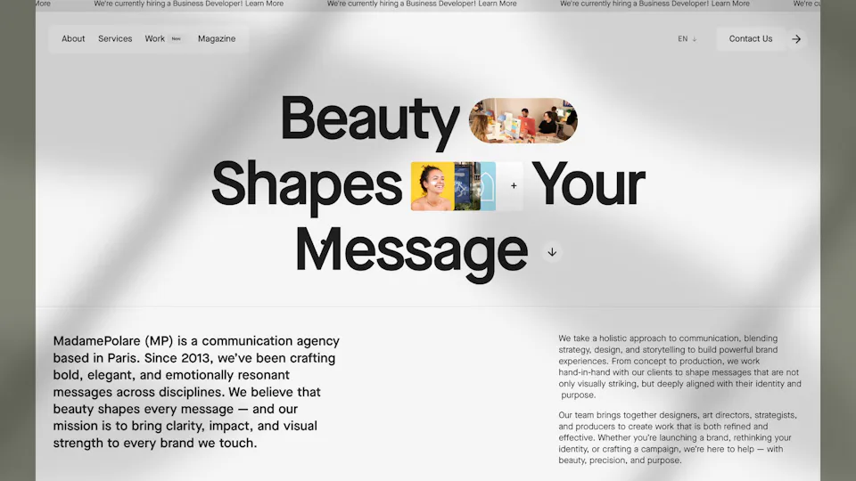 homepage hero