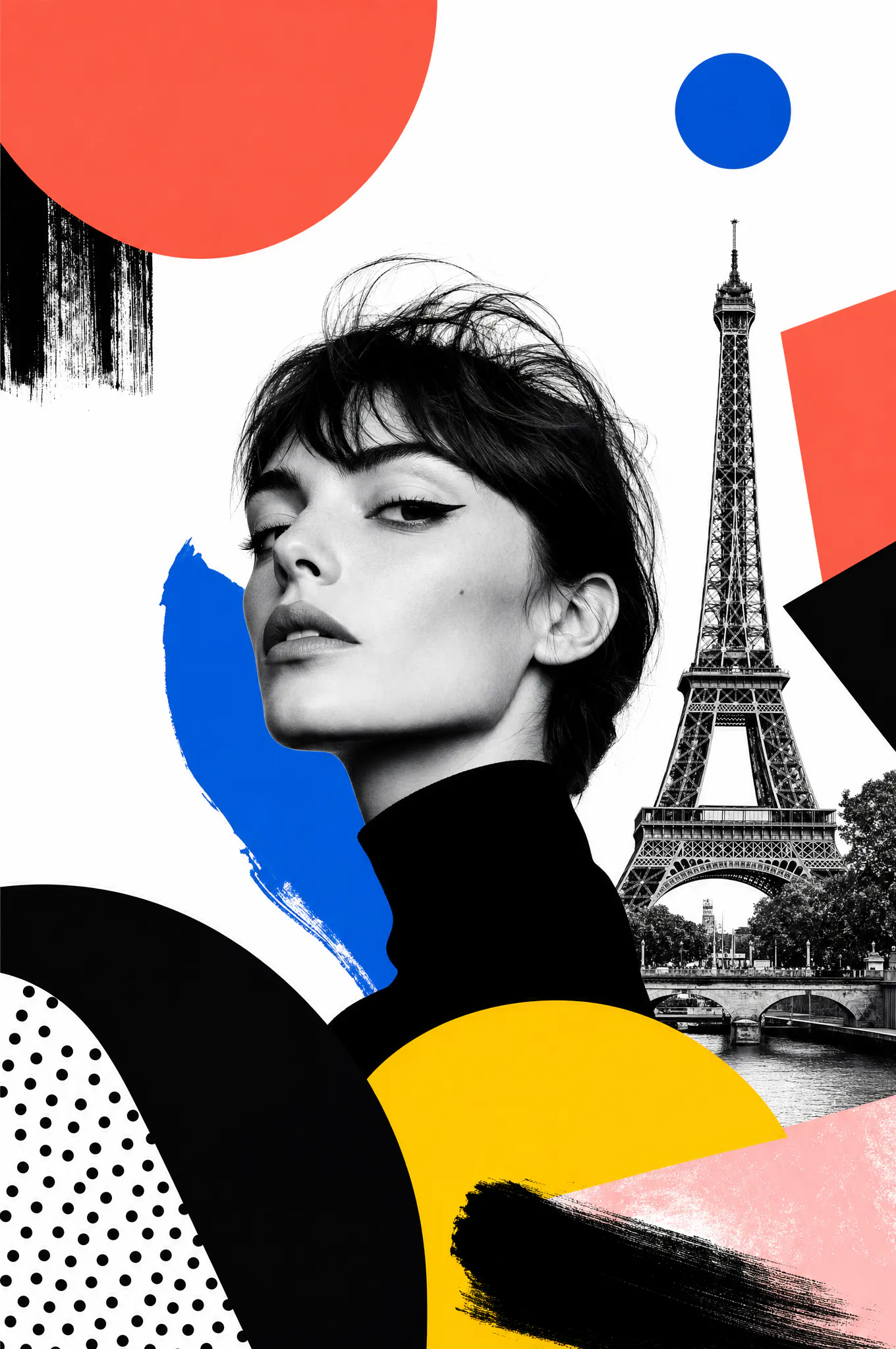 parisian collage poster