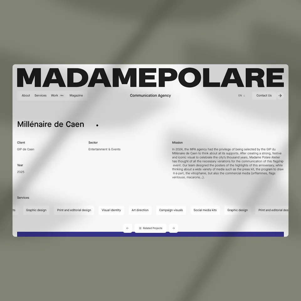 project case study page