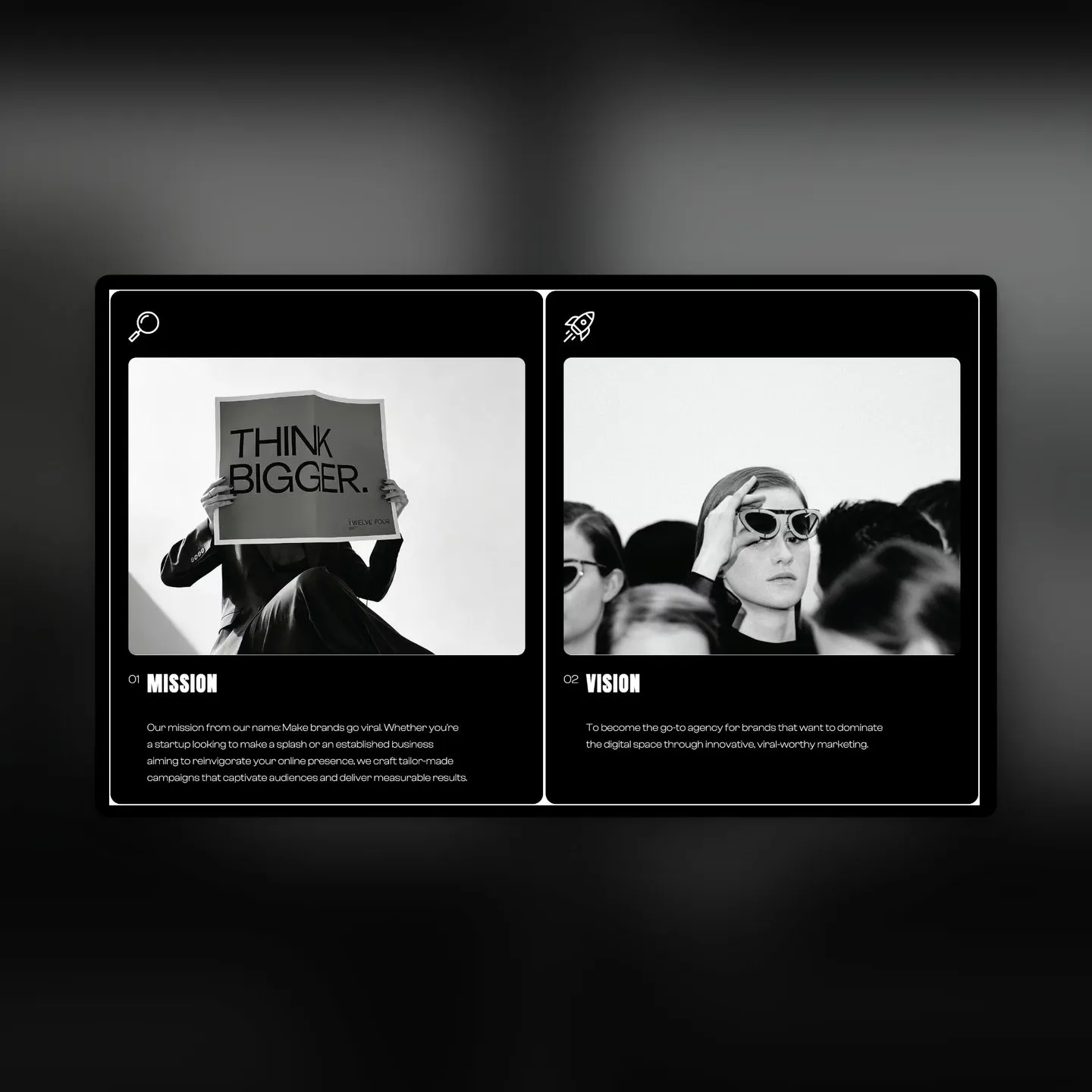 mission and vision cards