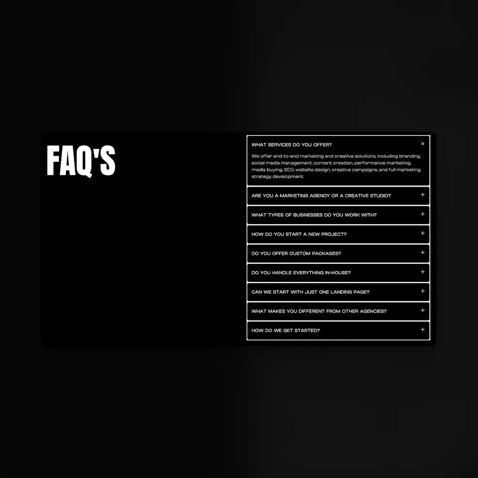 faq accordion
