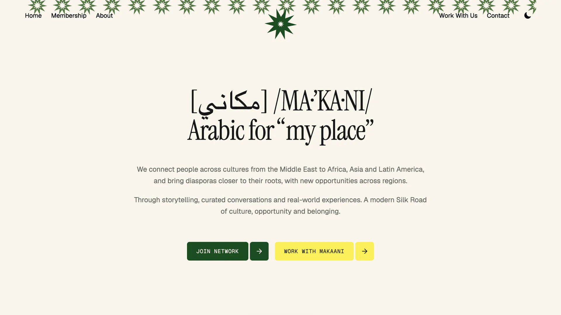 arabic for my place section