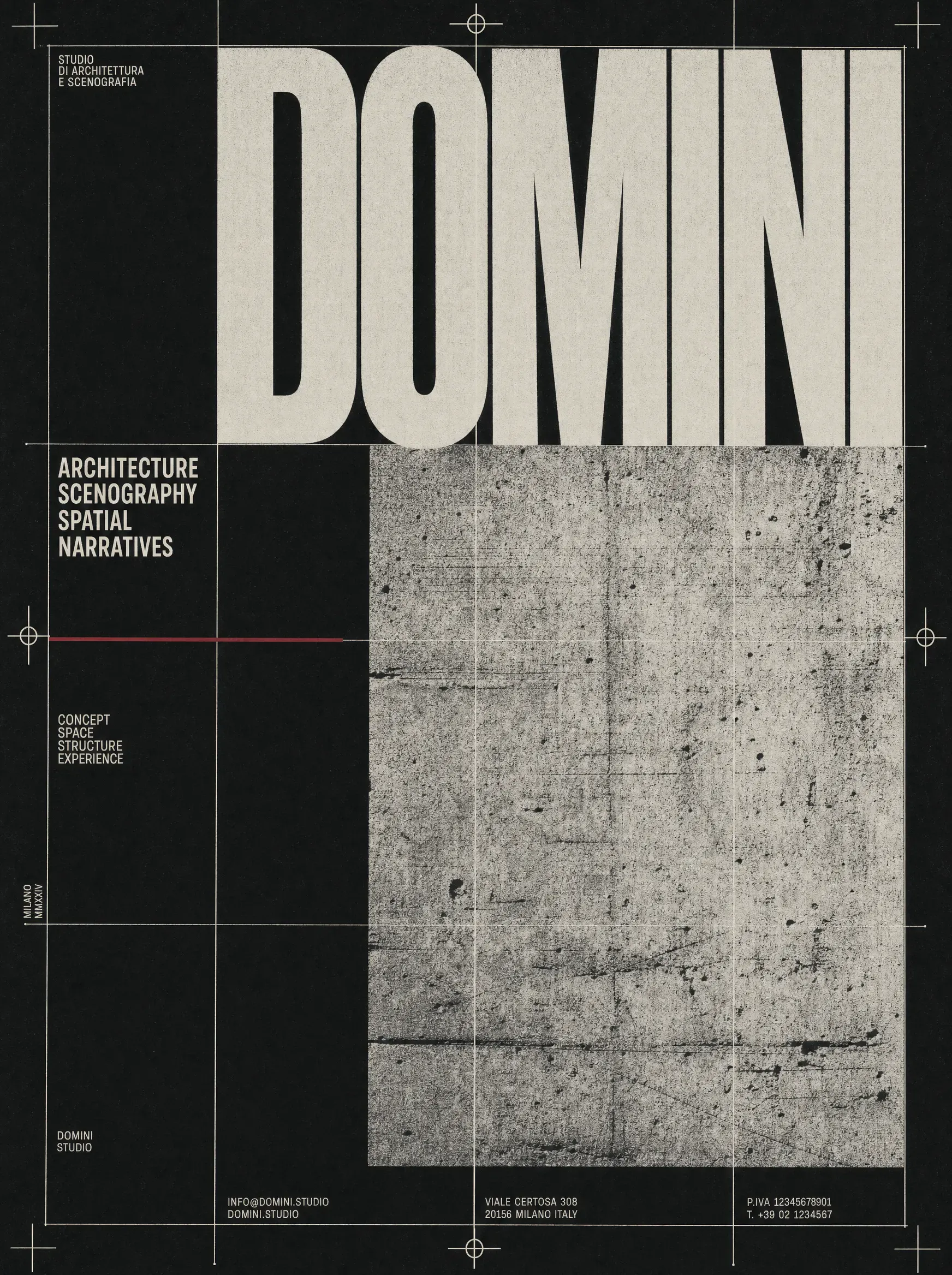 brutalist studio poster