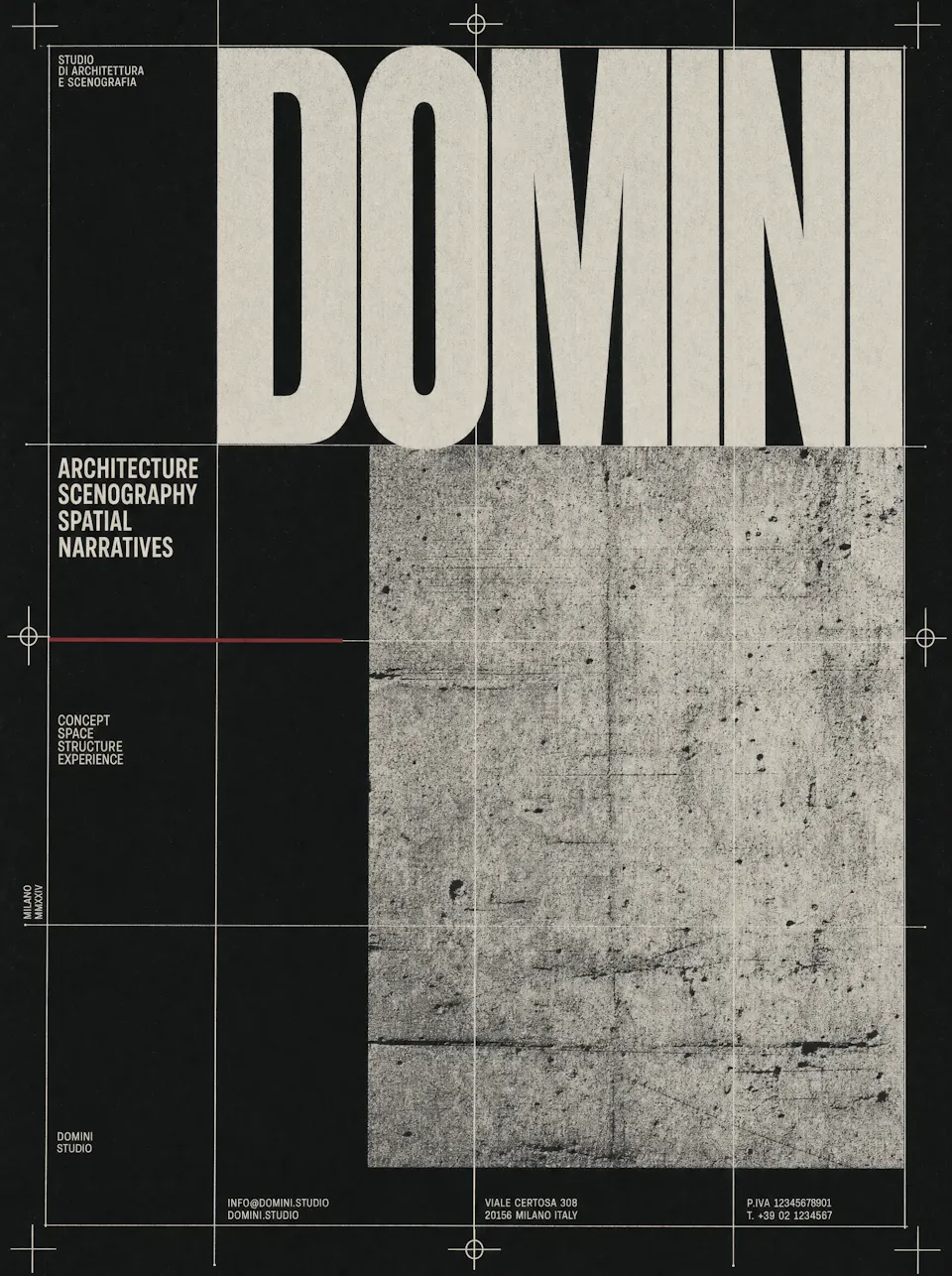 brutalist studio poster