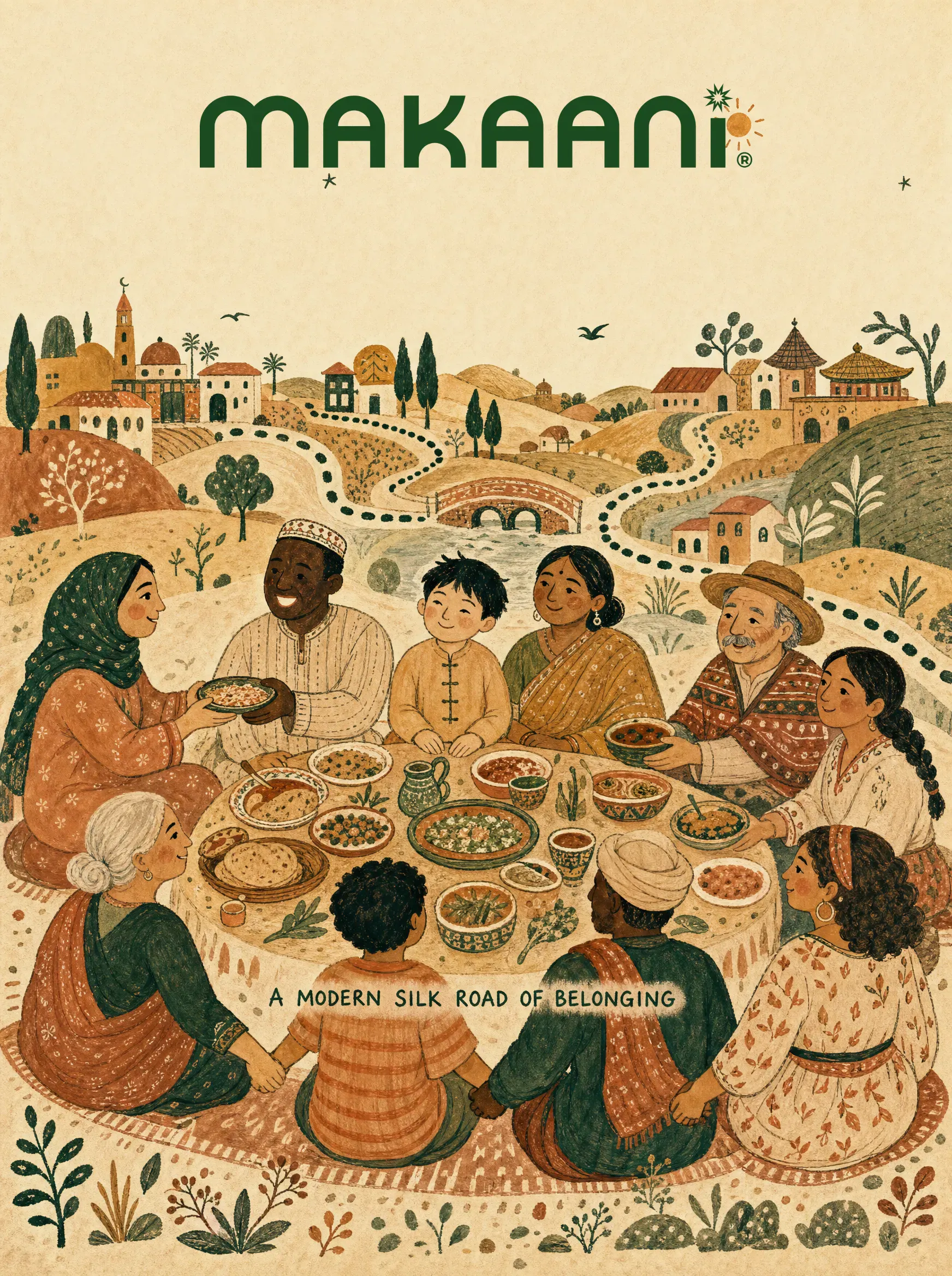 illustrated belonging poster