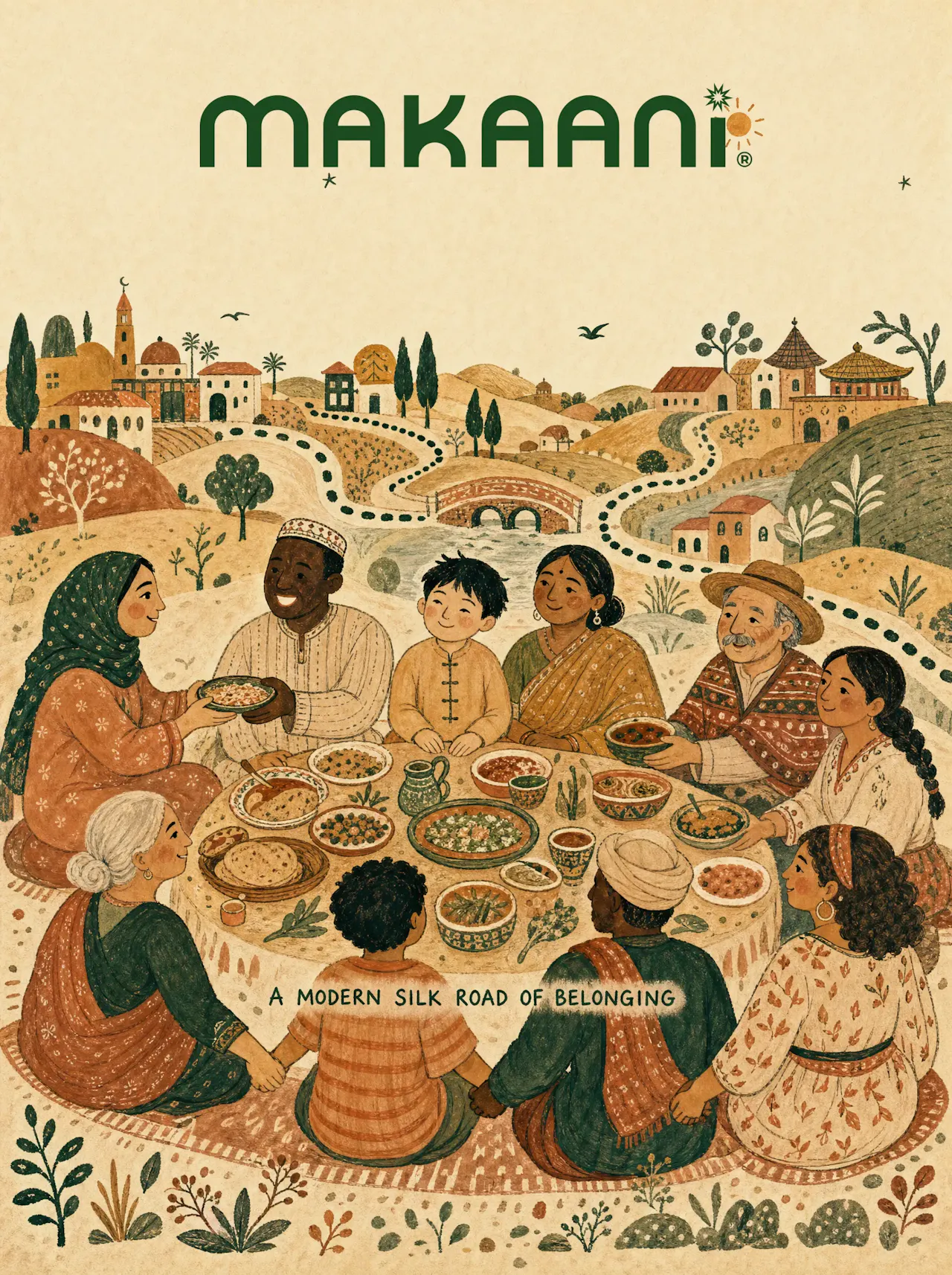 illustrated belonging poster