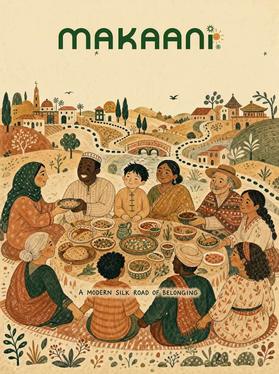 illustrated belonging poster