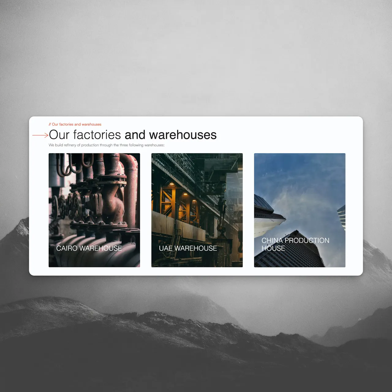 factories and warehouses section
