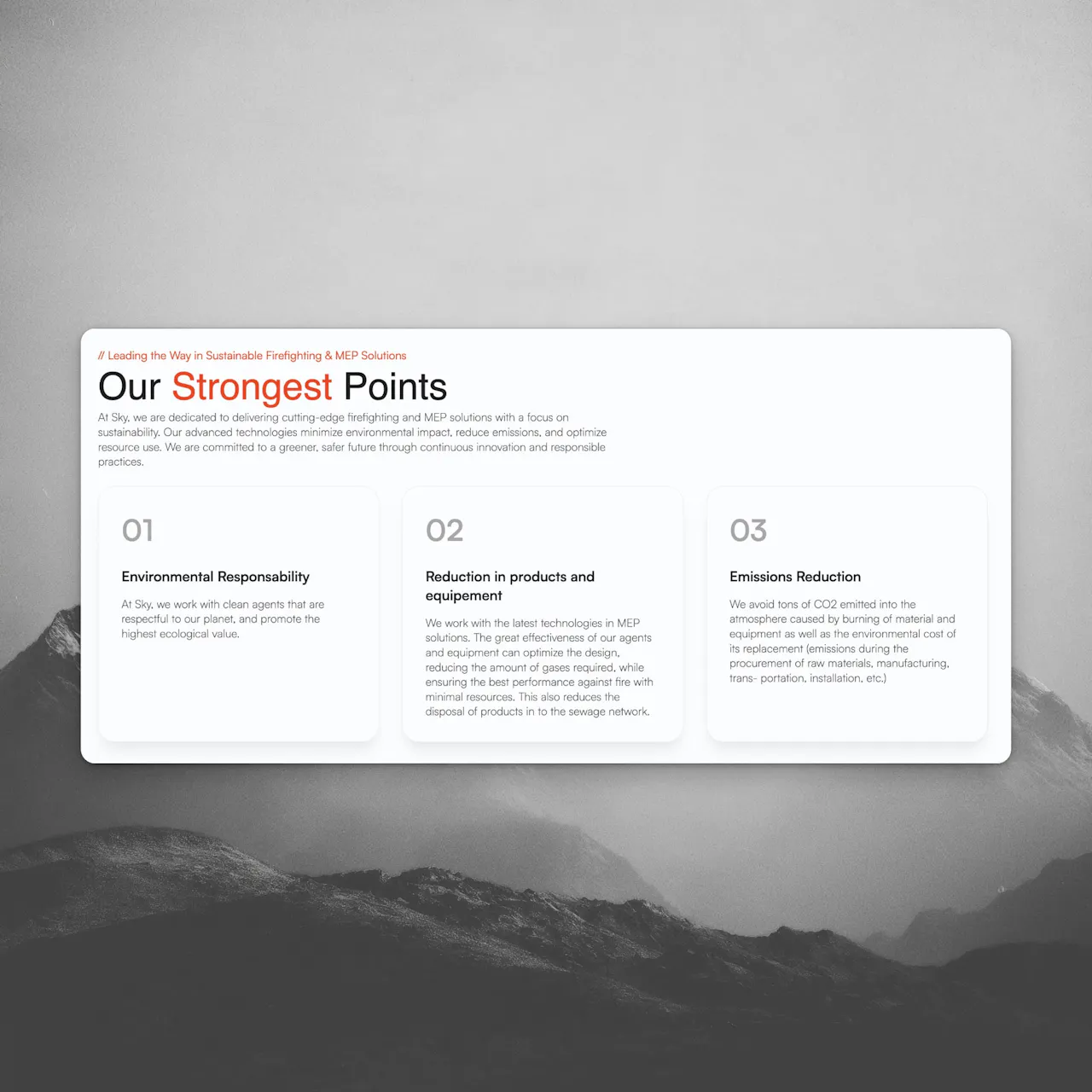 sustainability points