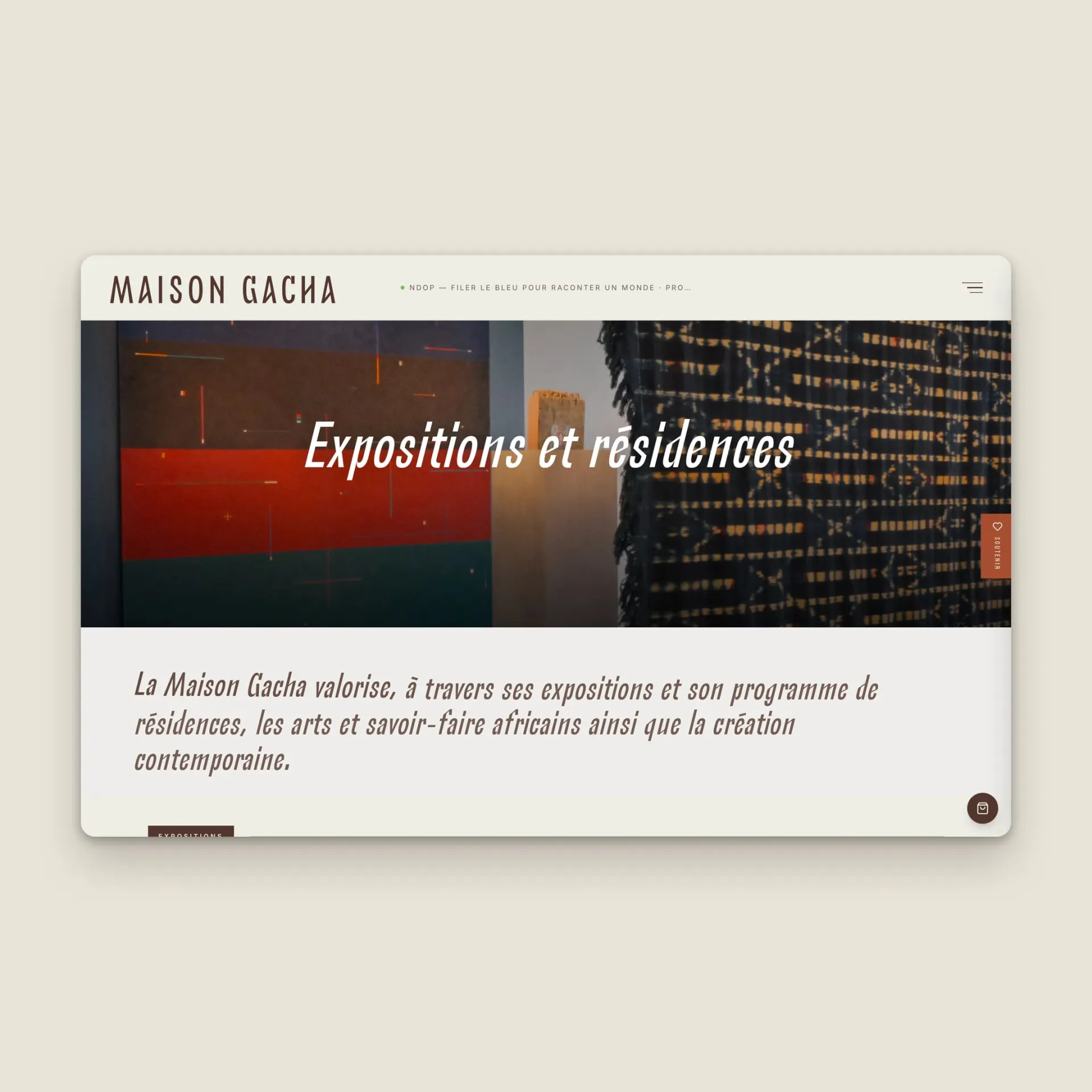 Maison Gacha website, screen 12