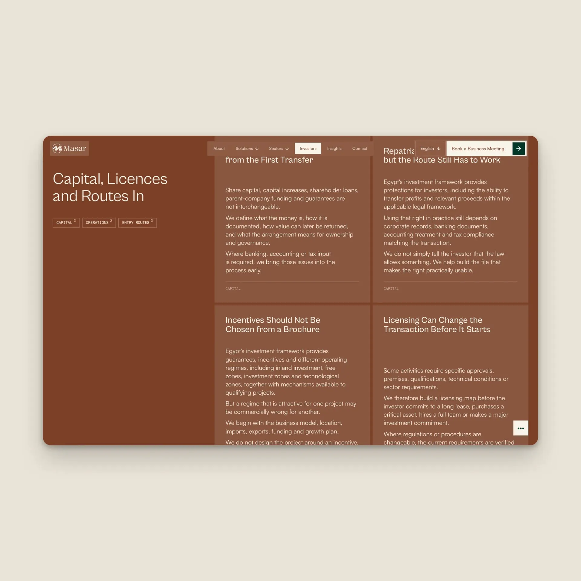 MASAR Business Legal Advisors — screen 17