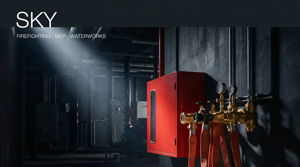 brand shot — fire hose cabinet