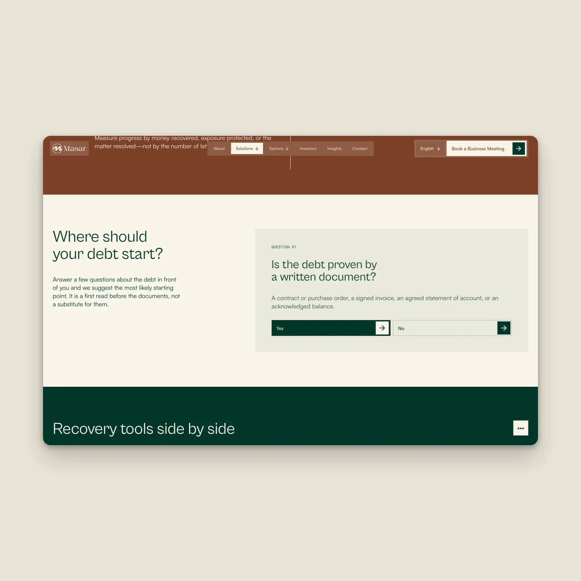 MASAR Business Legal Advisors — screen 13