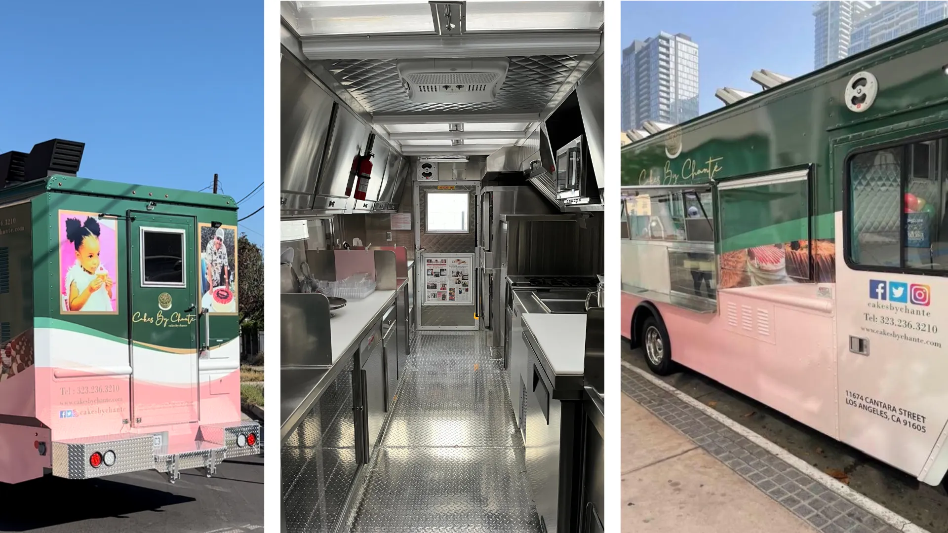 Cakes by Chante Mobile Bakery Interior and Exterior