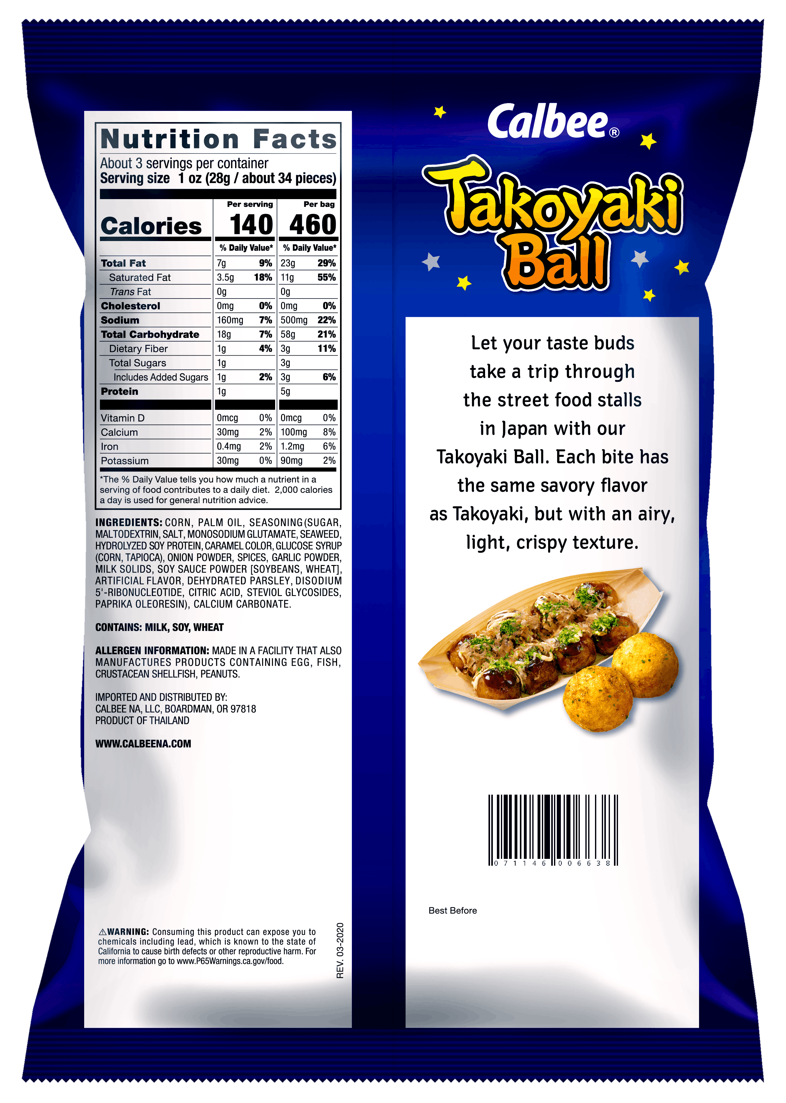 Takoyaki Ball - Back of Bag