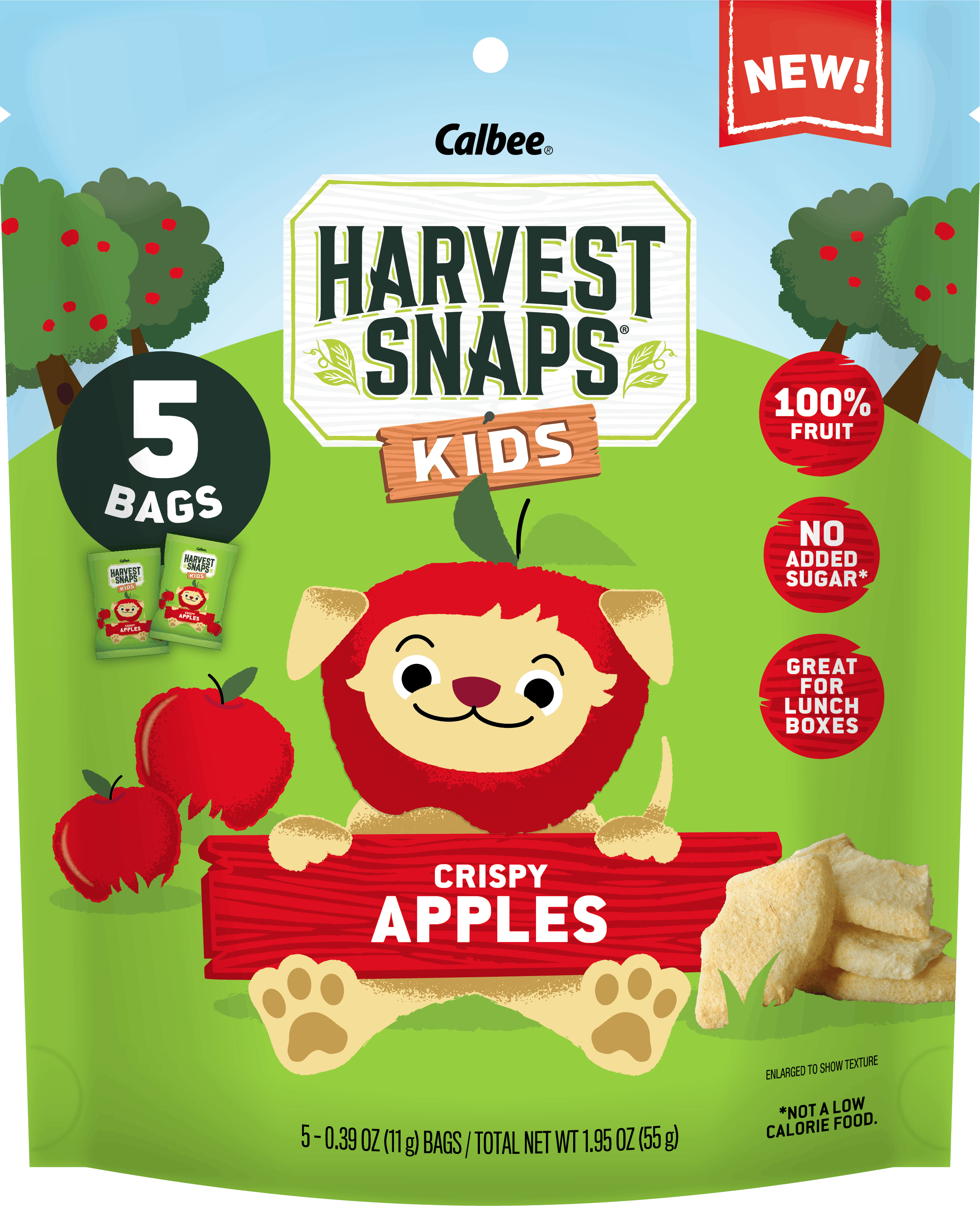 Harvest Snaps Kids Apples Front of Package