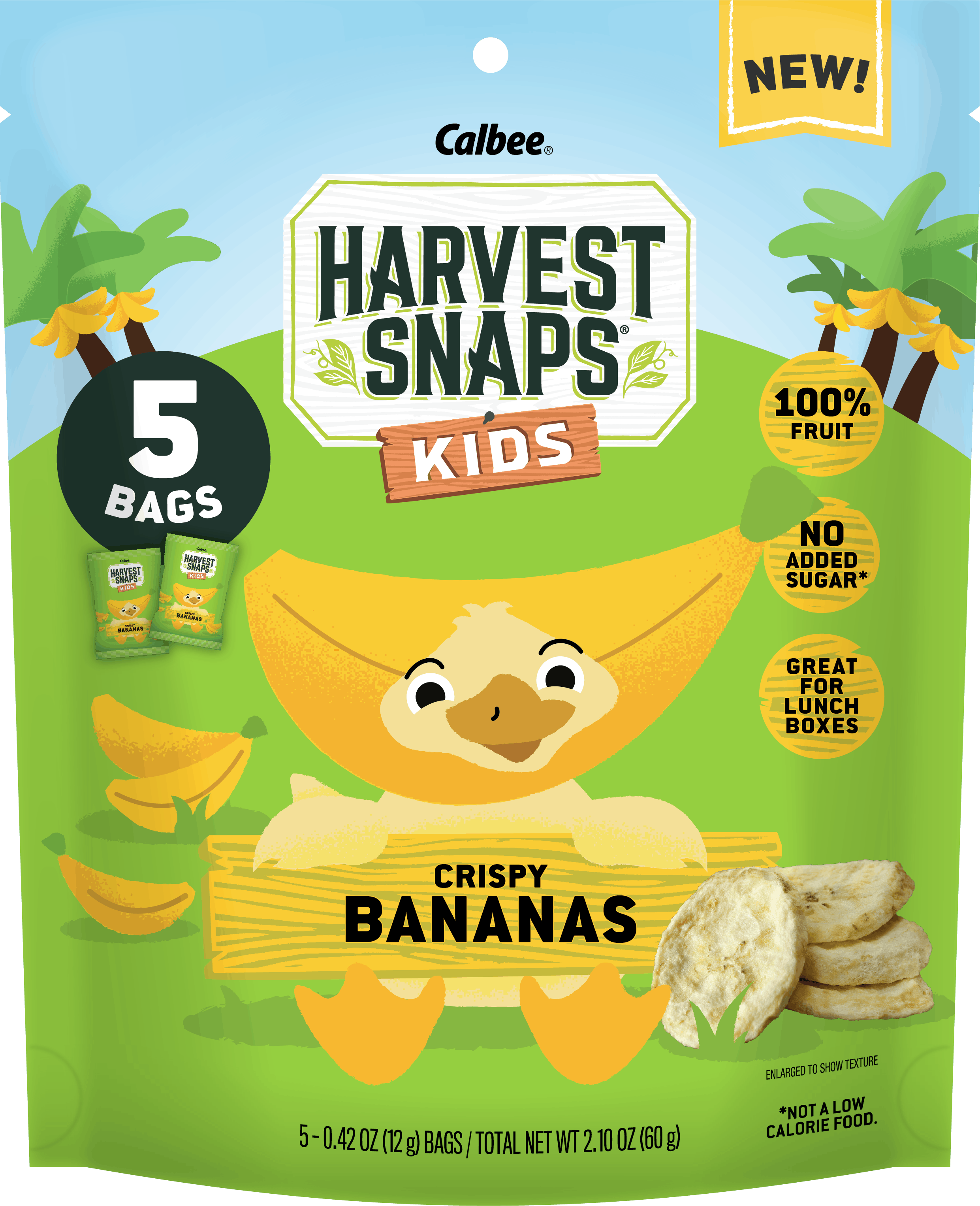 Harvest Snaps Kids Bananas Front of Package