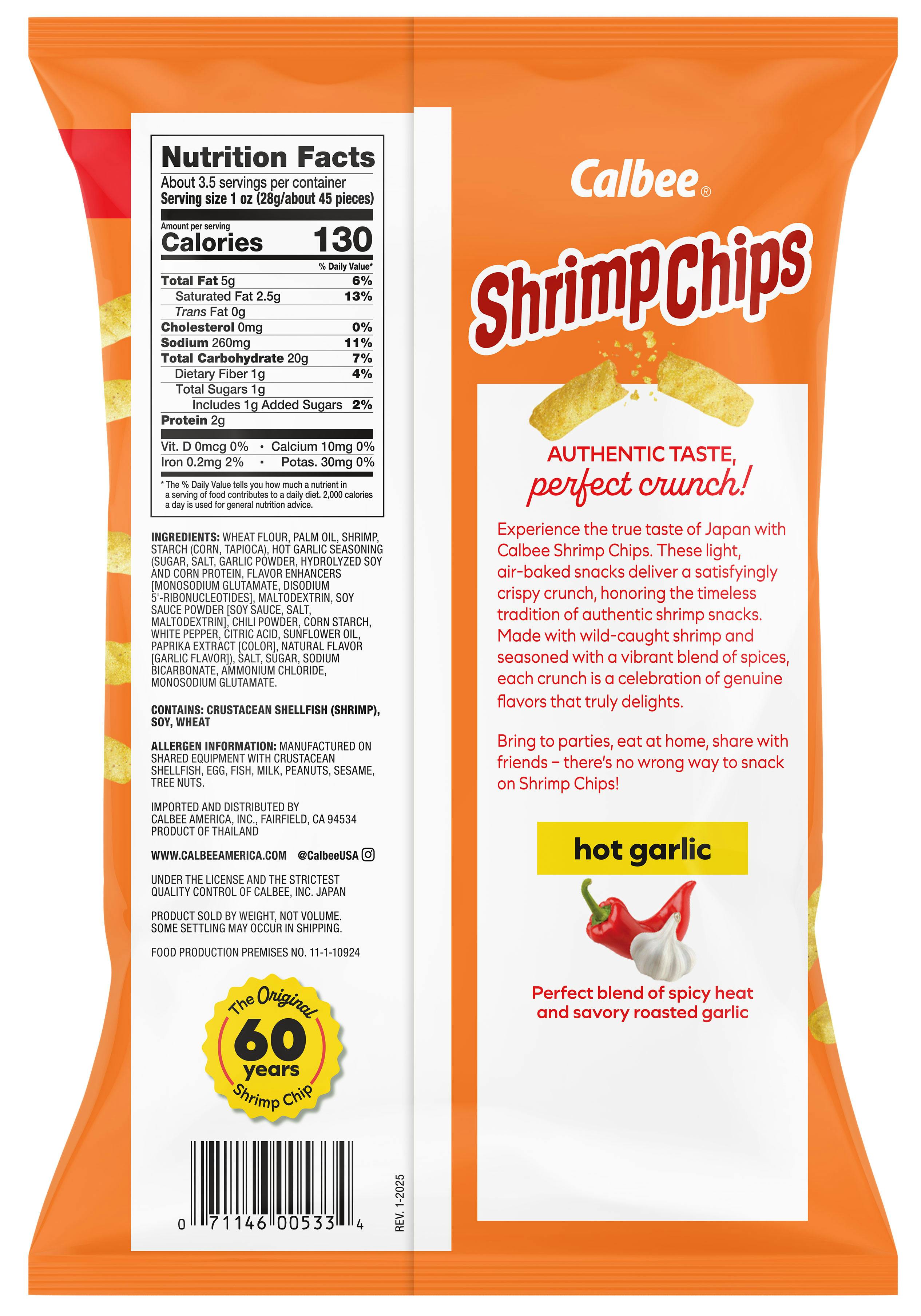 Shrimp Chips Hot Garlic BOP