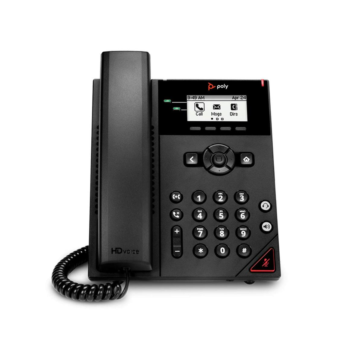 a photo of a Polycom VVX 150 desk phone