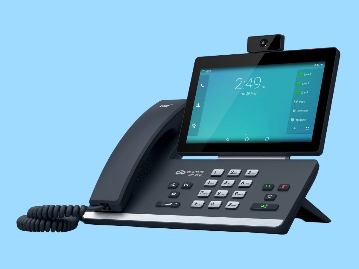 A Zultys on-premise VoIP phone