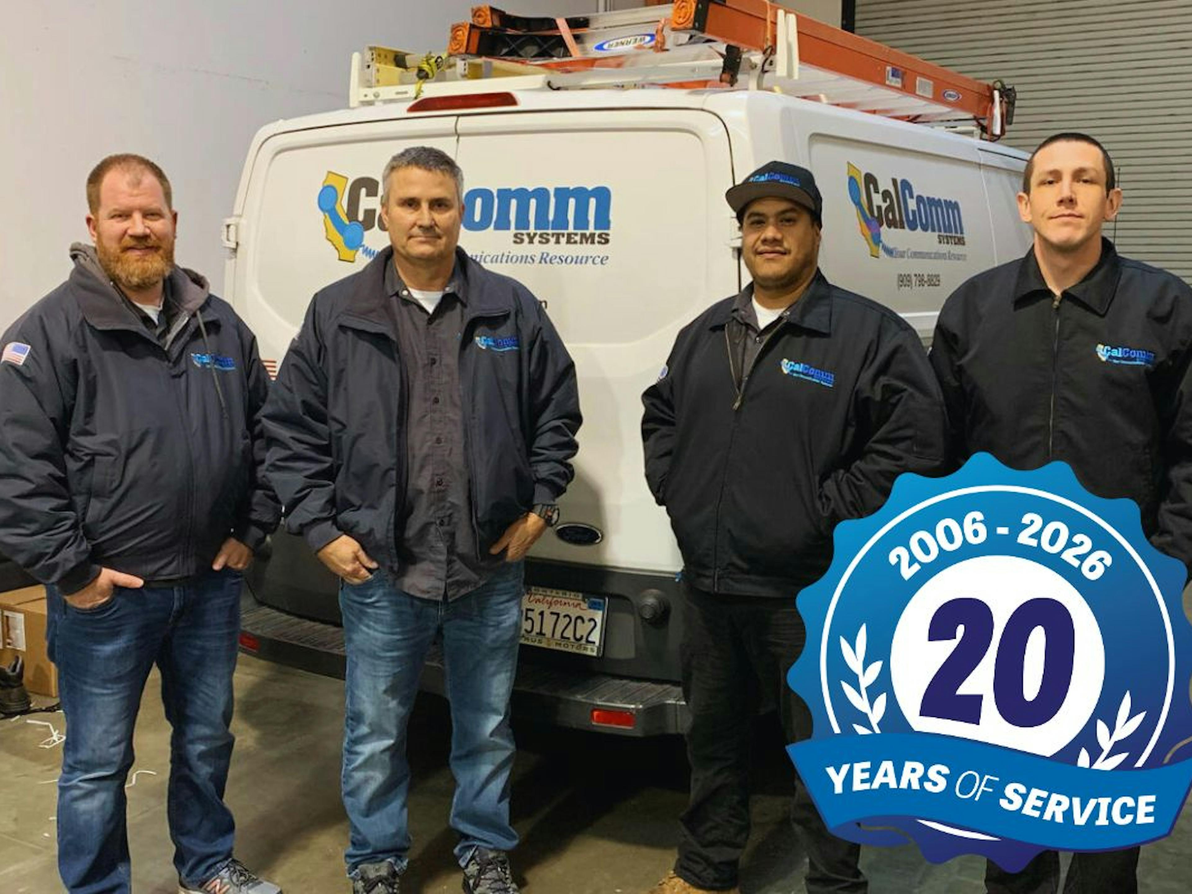 CalComm 20 Years of Service