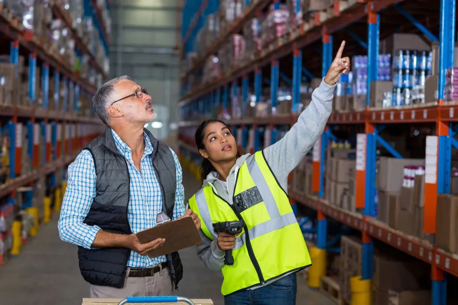 working in a warehouse