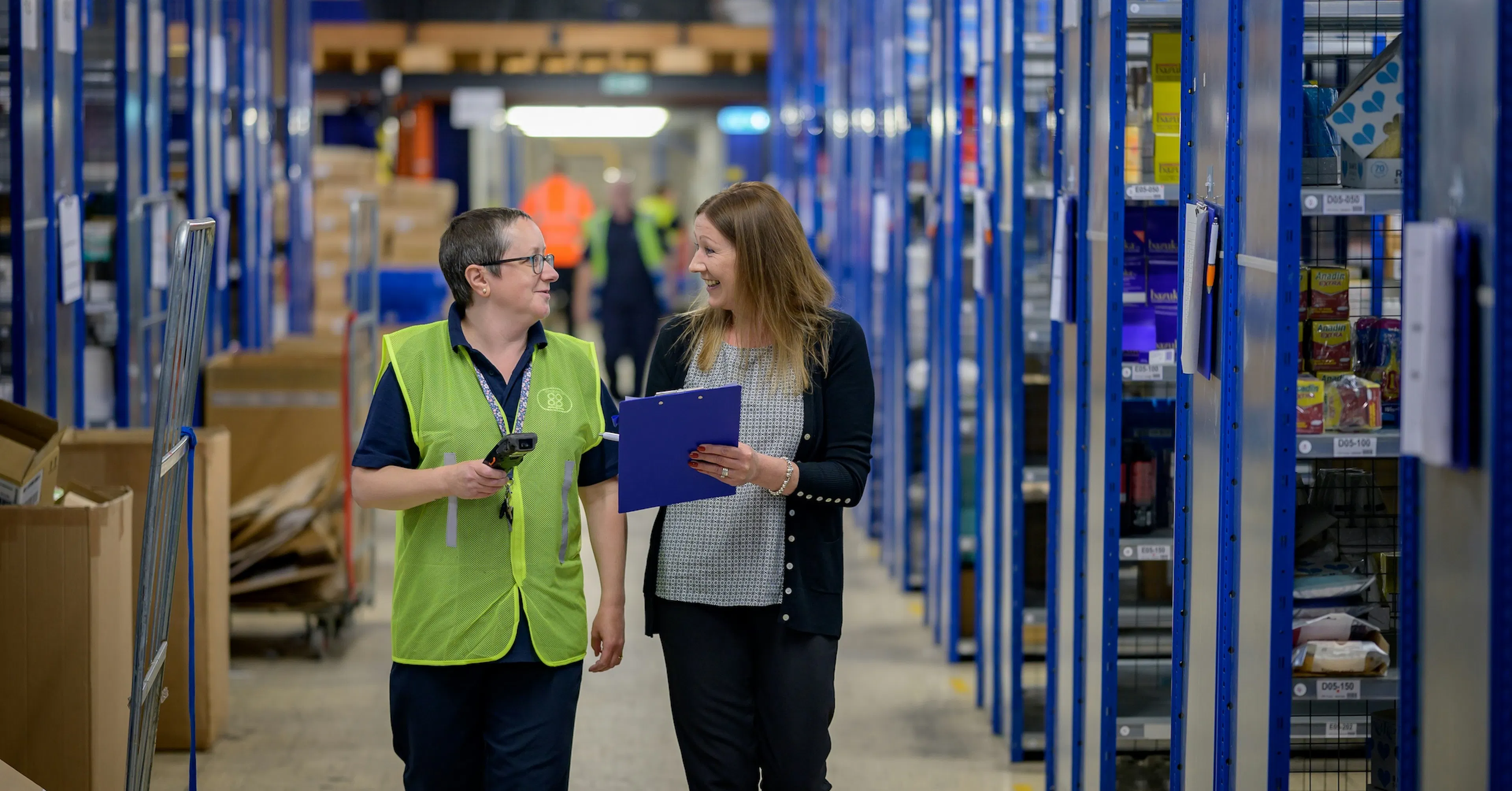 workers in a warehouse