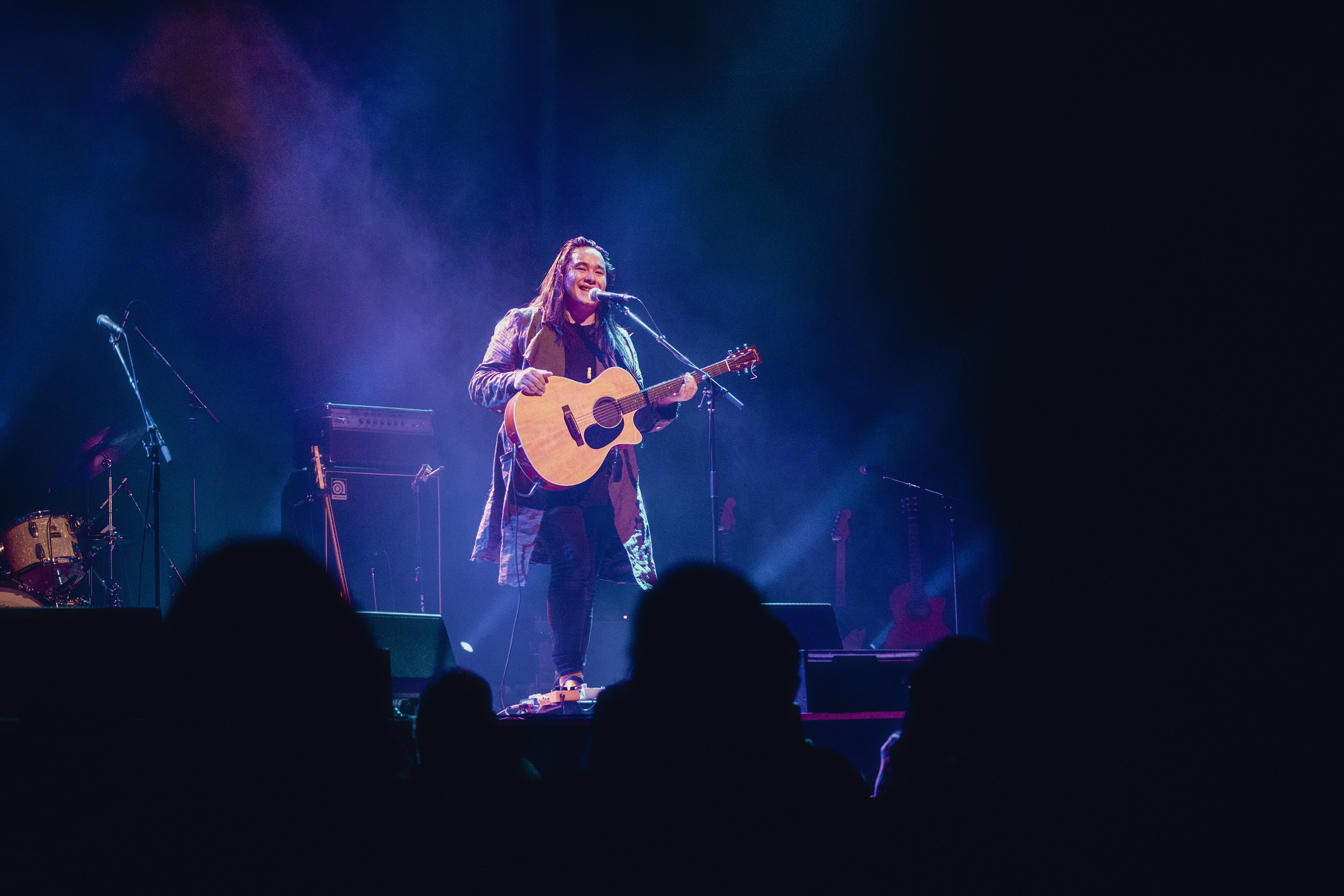 Aysanabee performs at the Jack Singer Concert Hall for Block Heater 2023.