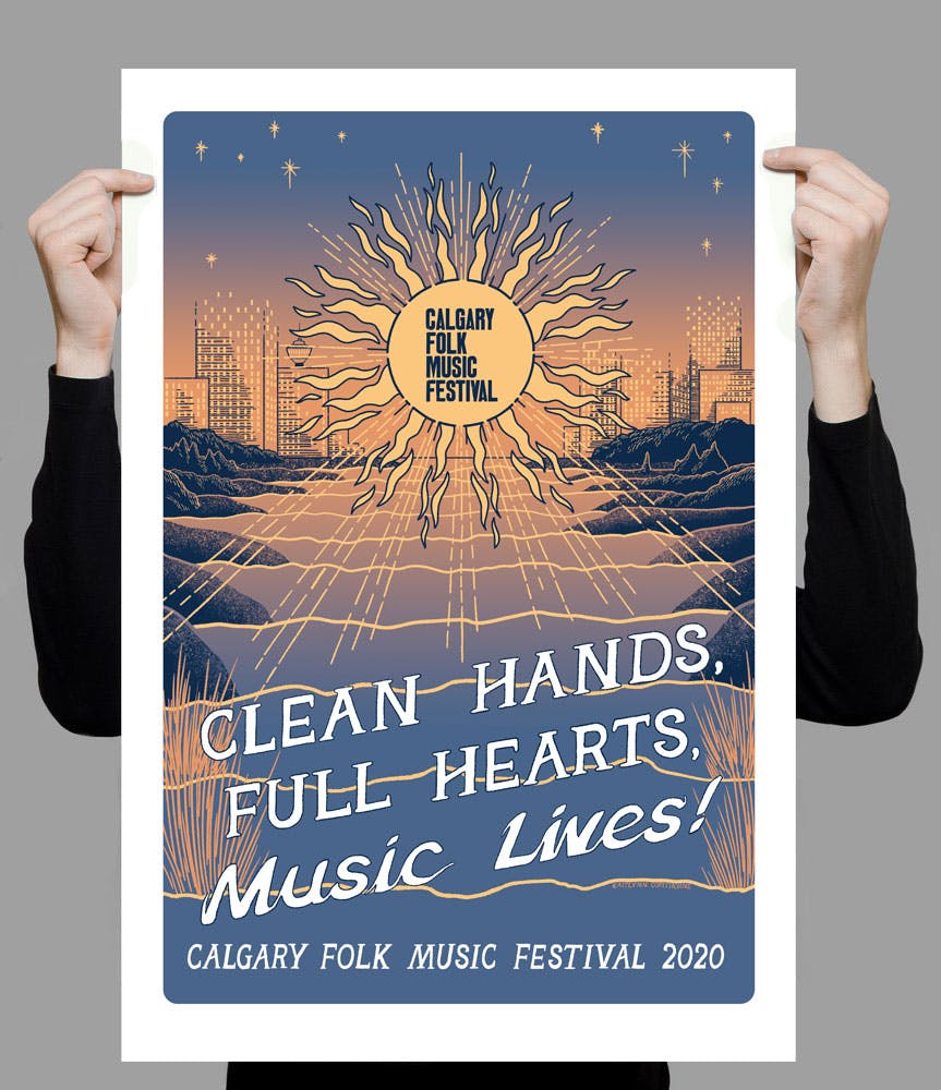 folk music festival posters