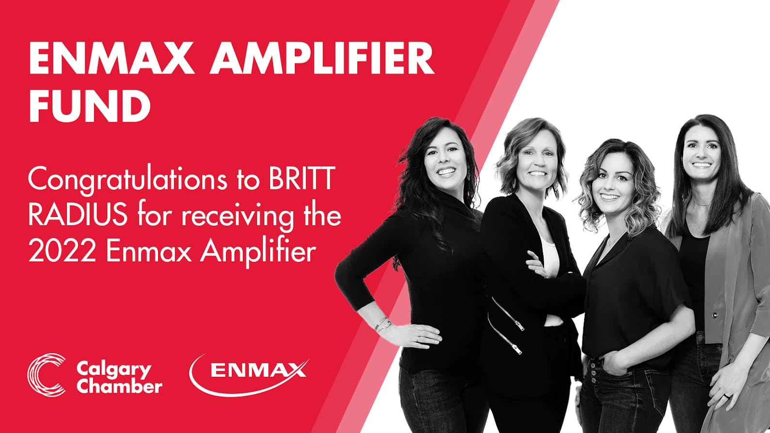 BRITT RADIUS winner of 2022 ENMAX Amplifier Fund