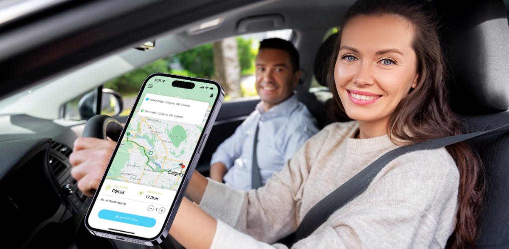 Commuters use the TangoRide app to coordinate carpooling effectively.