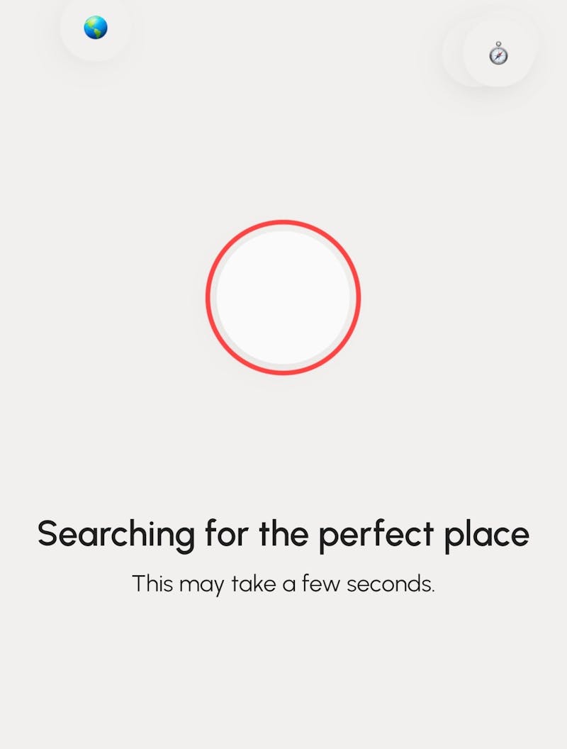 What the online trip planner looks like while creating your trip