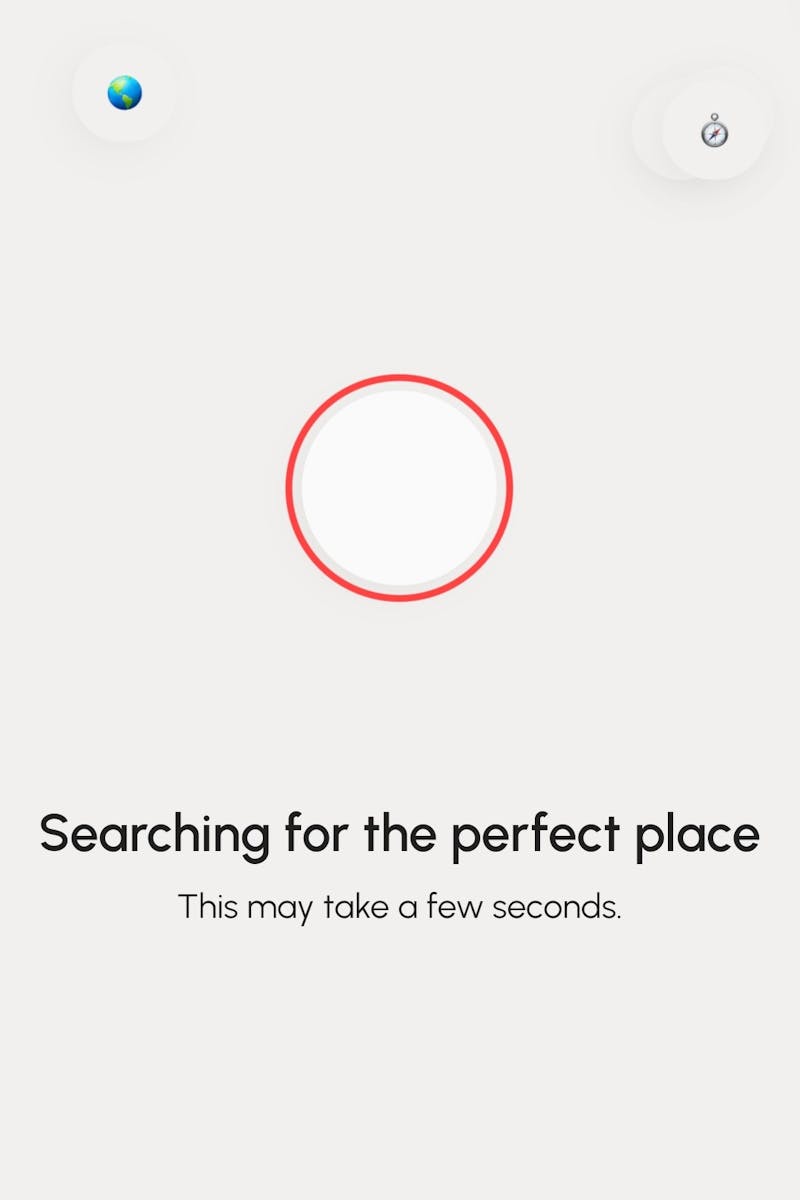 What the online trip planner looks like while creating your trip